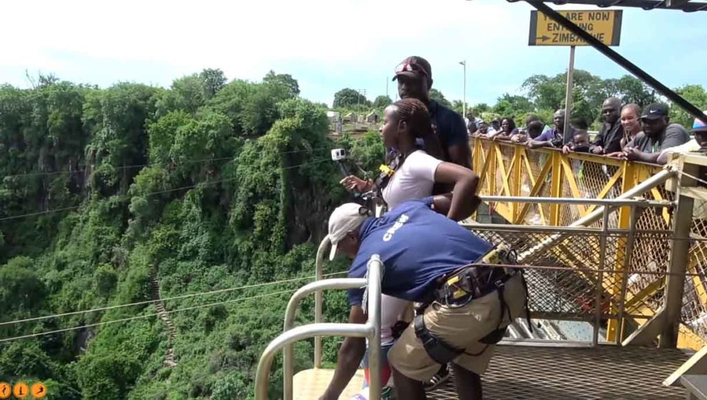 Bungee Jumping near The Victoria Falls