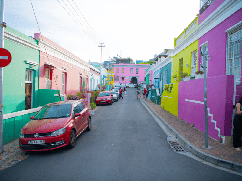 Colorful Bo-Kaap Neighborhood in Cape Town