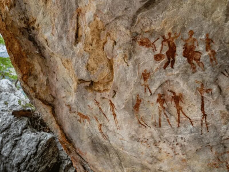 Ancient rock paintings