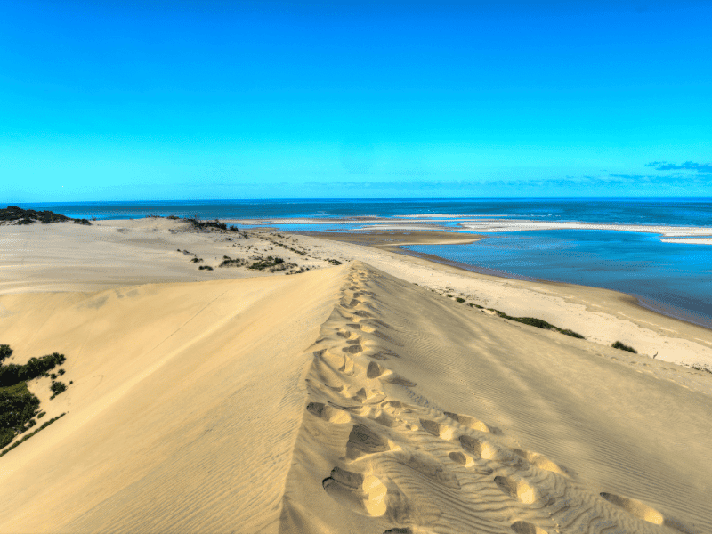 Sand dunes of Bazaruto island in Mozambique - Cool Facts About Mozambique